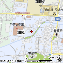 京都府与謝郡与謝野町加悦周辺の地図