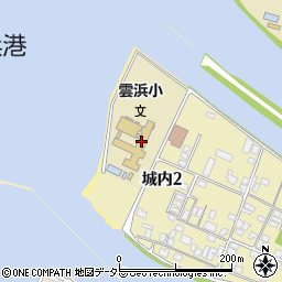 小浜市立雲浜小学校周辺の地図