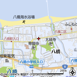 八橋三区周辺の地図