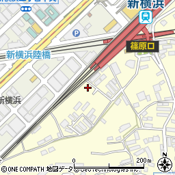 リパーク横浜篠原町駐車場周辺の地図