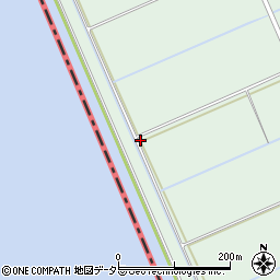 鳥取県境港市中海干拓地68周辺の地図