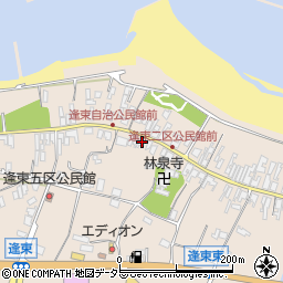 鳥取県東伯郡琴浦町逢束659周辺の地図