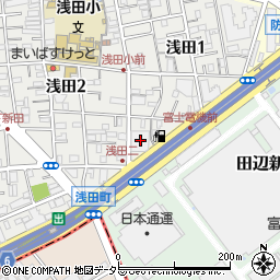 平和交通浅田営業所周辺の地図
