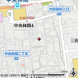 神奈川県大和市中央林間4丁目21-9周辺の地図