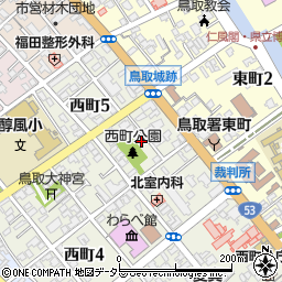 鳥取県鳥取市西町3丁目422周辺の地図