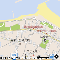 鳥取県東伯郡琴浦町逢束651-2周辺の地図
