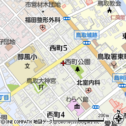 鳥取県鳥取市西町3丁目415周辺の地図