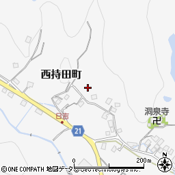島根県松江市西持田町周辺の地図