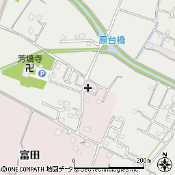 千葉県大網白里市富田2107-4周辺の地図
