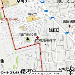 ファミリーマート京町三丁目店周辺の地図