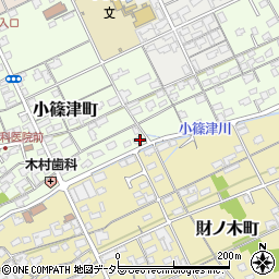 鳥取県境港市小篠津町556-2周辺の地図