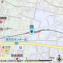 鼎駅周辺の地図