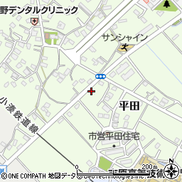 五井保育所入口周辺の地図