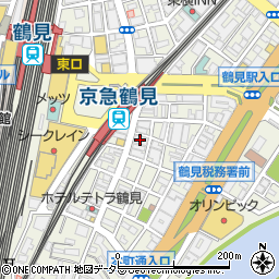 浜焼き海鮮居酒屋 大庄水産 京急鶴見店周辺の地図