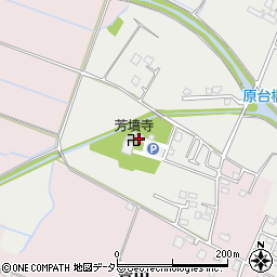 芳墳寺周辺の地図