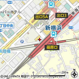 アミューズメントパークジアス新横浜周辺の地図