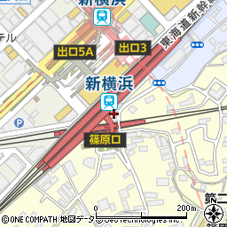 牛角 新横浜店周辺の地図