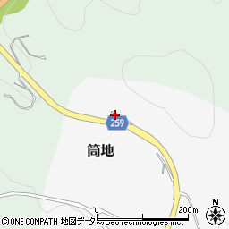 鳥取県東伯郡湯梨浜町筒地369周辺の地図