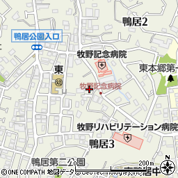 加山荘２号棟周辺の地図