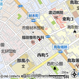 鳥取県鳥取市材木町106周辺の地図