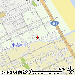 鳥取県境港市小篠津町301-4周辺の地図