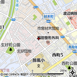 鳥取県鳥取市材木町168周辺の地図