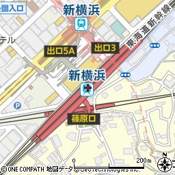 みずほ銀行新横浜駅 ＡＴＭ周辺の地図