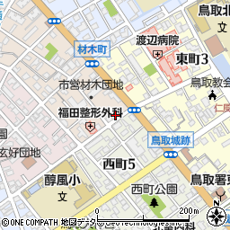 鳥取県鳥取市材木町105周辺の地図