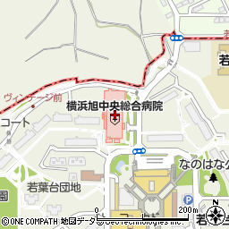 ヤマザキＹショップ横浜旭中央総合病院店周辺の地図