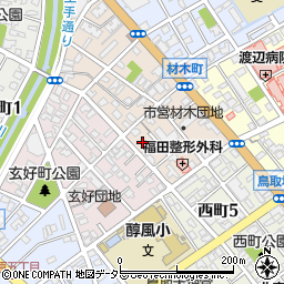 鳥取県鳥取市材木町171周辺の地図