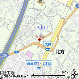 大井橋周辺の地図