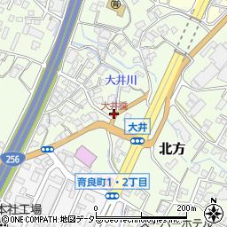 大井橋周辺の地図