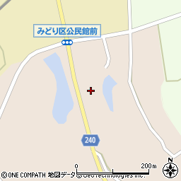 旧奈和西坪線周辺の地図