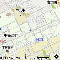 鳥取県境港市小篠津町253-1周辺の地図