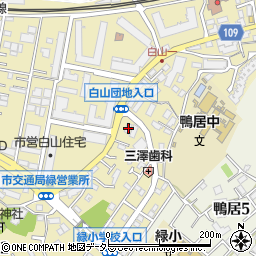 まいばすけっと横浜白山２丁目店周辺の地図