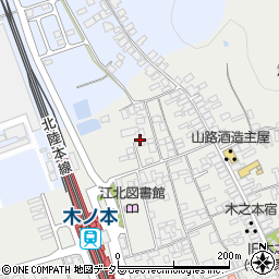 滋賀県長浜市木之本町木之本1409周辺の地図
