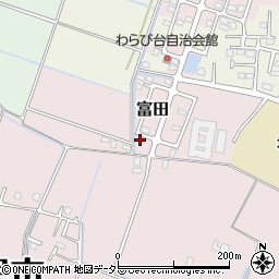 千葉県大網白里市富田2109-66周辺の地図