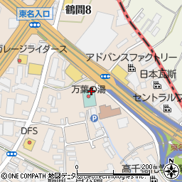東京・湯河原温泉万葉の湯周辺の地図