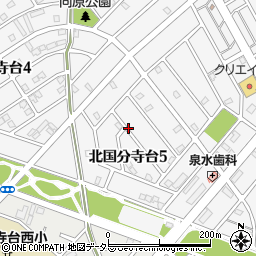 千葉県市原市北国分寺台5丁目周辺の地図