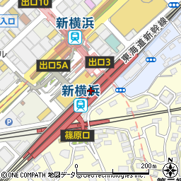 熟成牛ステーキバル Gottie's BEEF ゴッチーズビーフ キュービックプラザ新横浜店周辺の地図