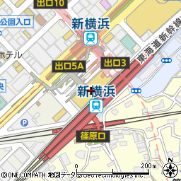 ホテルアソシア新横浜周辺の地図
