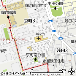 株式会社ライフコーポレーション　川崎京町店周辺の地図