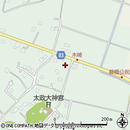 千葉県大網白里市木崎120周辺の地図