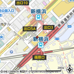 香炉庵　新横浜店周辺の地図