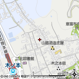滋賀県長浜市木之本町木之本1417周辺の地図