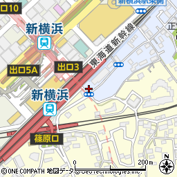 タイムズ新横浜南口第５駐車場周辺の地図