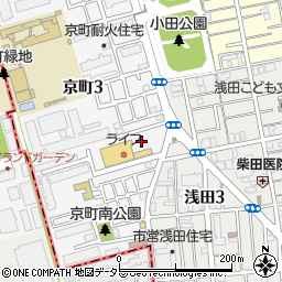 マルミヤクリーニングライフ京町店周辺の地図