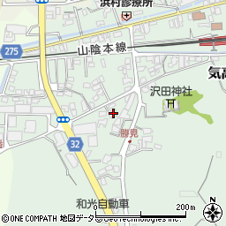 鳥取県鳥取市気高町勝見610-6周辺の地図
