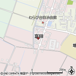 千葉県大網白里市富田2109-60周辺の地図