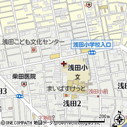 川崎警察署浅田交番周辺の地図